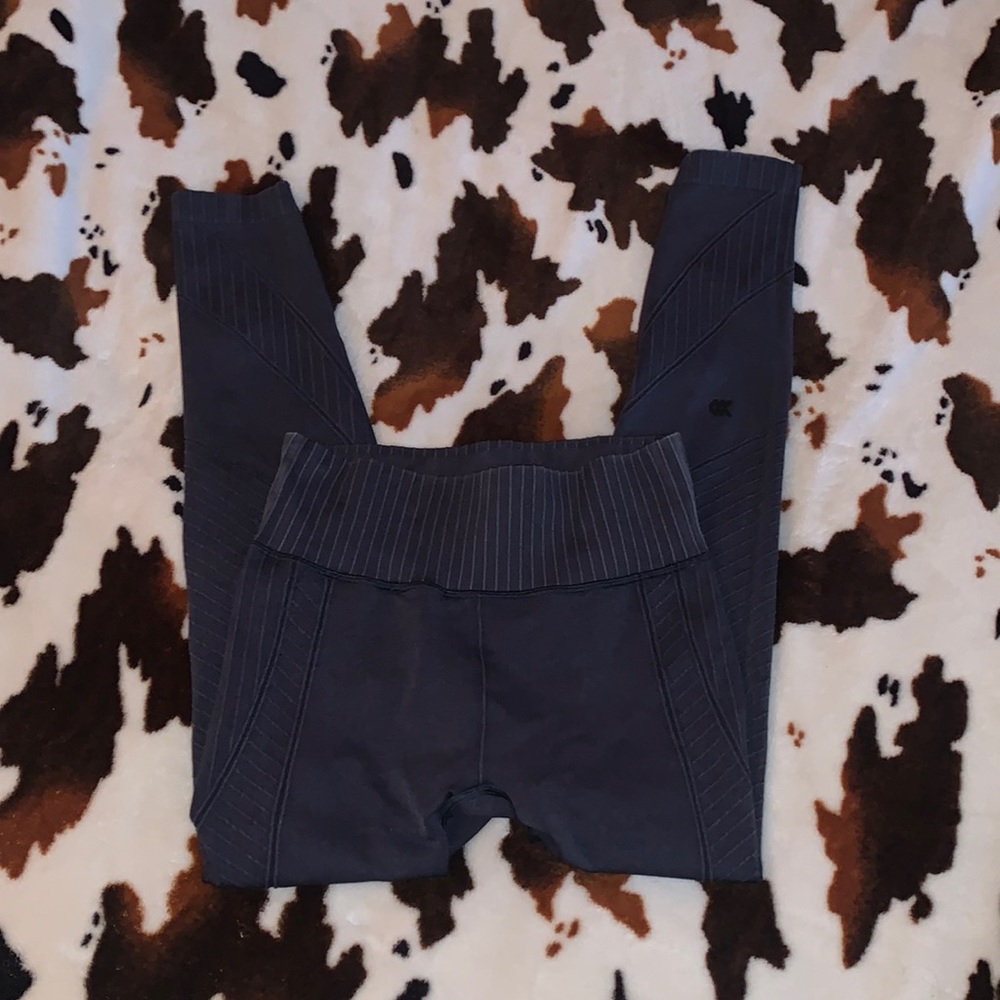 All in Motion Black Leggings with Ribbing